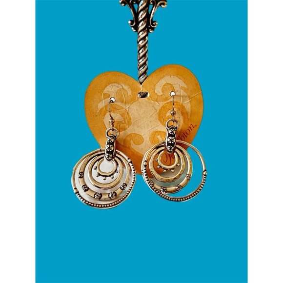 Brighton Destiny Earrings Silver Plated New. Dangle Earrings - Picture 5 of 7